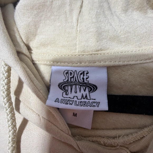 Space Jam A New Legacy Tune Squad Hoodie Men’s M Beige Warner Bros Looney Tunes - Picture 6 of 9